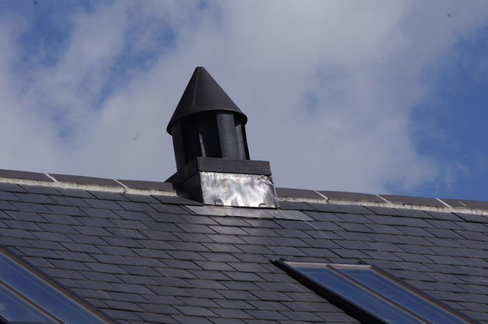 Roof cowl after renovation