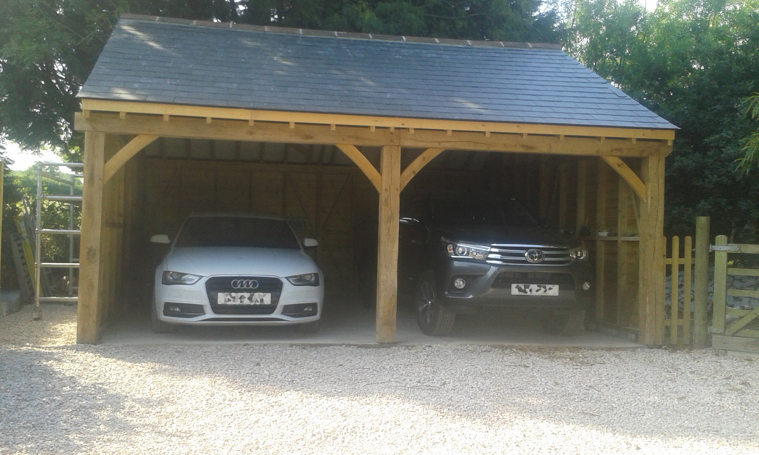 The completed Carport