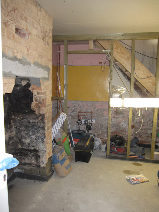 Property during renovation