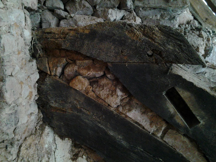 Medieval roof timbers
